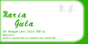 maria gula business card