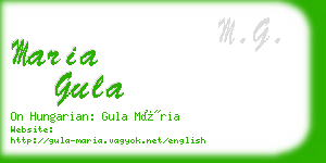 maria gula business card